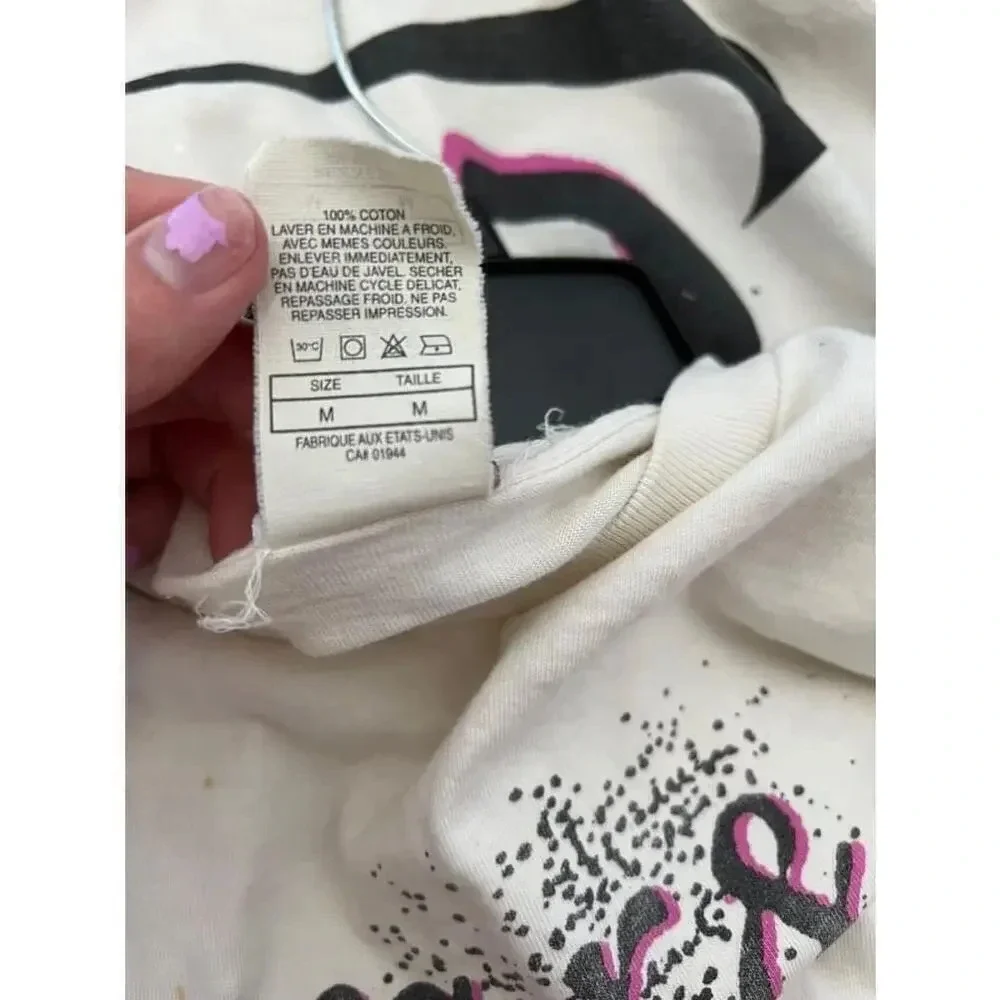 Vintage 80s/90s Nike rare sugar & spice & everything nice‎ white tshirt size M
